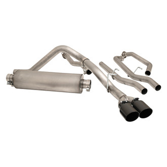 Gibson® - Black Elite™ Stainless Steel Dual Sport Cat-Back Exhaust System with Dual Side Exit