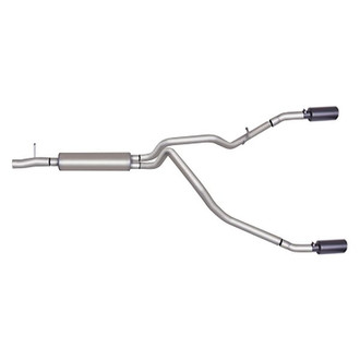 Gibson® - Black Elite™ Stainless Steel Cat-Back Exhaust System with Split Rear Exit