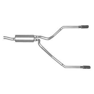 Gibson® - Split Rear™ Stainless Steel Cat-Back Exhaust System with Split Rear Exit