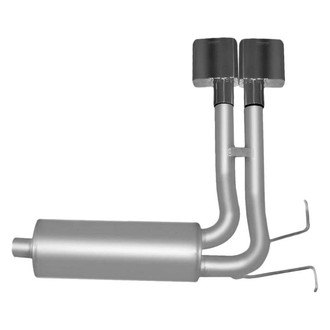 Gibson® - Super Truck™ Stainless Steel Cat-Back Exhaust System with Dual Side Exit