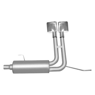 Gibson® - Super Truck™ Aluminized Steel Cat-Back Exhaust System with Dual Side Exit