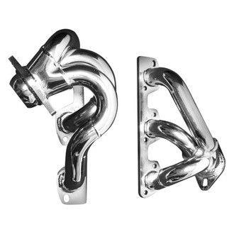 Gibson® - Performance Stainless Steel Polished Short Tube Exhaust Headers