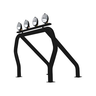 Go Rhino® - Between Tire Wells Black Mild Steel Bed Bar Complete Kit