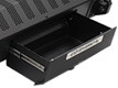 Comes equipped with a lockable center drawer