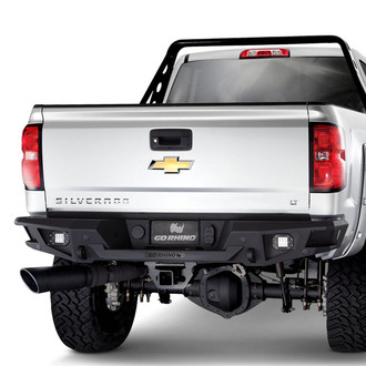 Go Rhino® - BR20 Replacement Full Width Black Rear HD Bumper