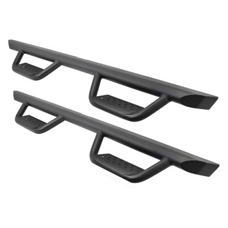 Go Rhino® - 2.5" Dominator Xtreme D2 Black Round 1-Piece Design Side Steps