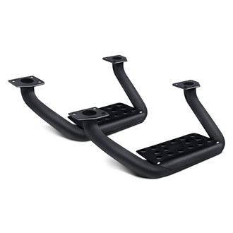 Go Rhino® - 4" Black Drop Down Steps for Dominator D6 Running Boards