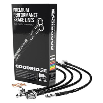 Goodridge® - G-Stop Stainless Steel Front and Rear Brake Line Kit