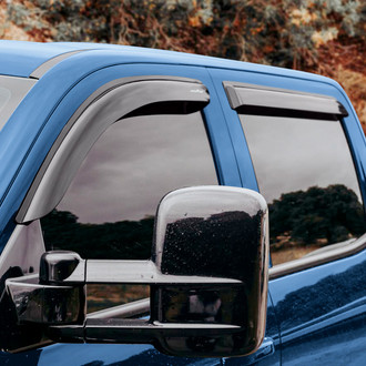 Goodyear Accessories - Tape-On Smoke Front and Rear Side Window Deflectors