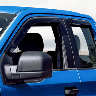 Goodyear Accessories - Tape-On Smoke Front and Rear Side Window Deflectors