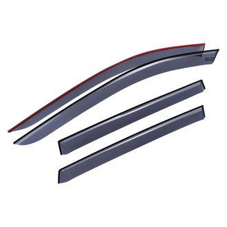 Goodyear Accessories - Tape-On Smoke Front and Rear Side Window Deflectors