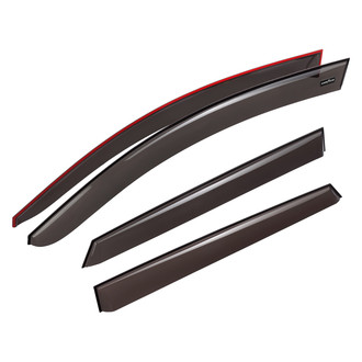 Goodyear Accessories - Tape-On Smoke Front and Rear Side Window Deflectors