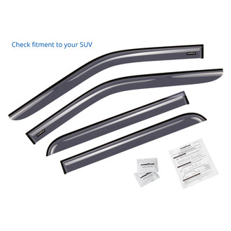 Goodyear Accessories - Tape-On Smoke Front and Rear Side Window Deflectors