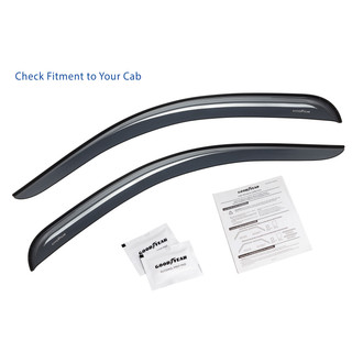 Goodyear Accessories - In-Channel Smoke Front Side Window Deflectors