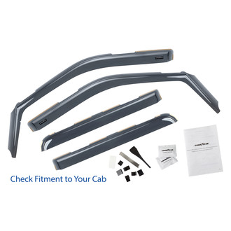 Goodyear Accessories - In-Channel Smoke Front and Rear Side Window Deflectors