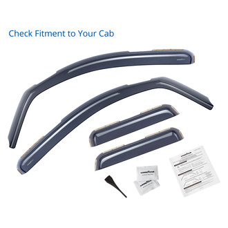 Goodyear Accessories - In-Channel Smoke Front and Rear Side Window Deflectors