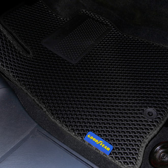 Goodyear Accessories - All-Weather 1st & 2nd Row Black Rubber Floor Mat Set