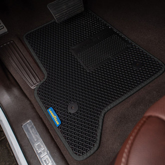 Goodyear Accessories - All-Weather 1st & 2nd Row Black Rubber Floor Mat Set