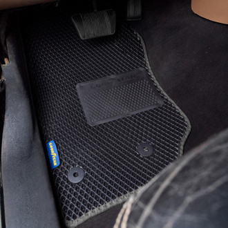Goodyear Accessories - All-Weather 1st & 2nd Row Black Rubber Floor Mat Set