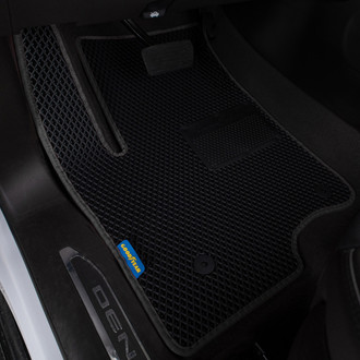 Goodyear Accessories - All-Weather 1st & 2nd Row Black Rubber Floor Mat Set