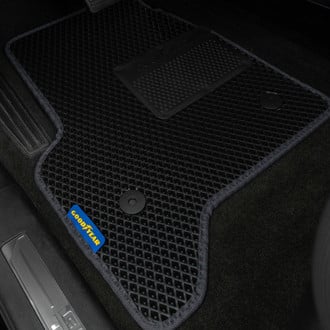 Goodyear Accessories - All-Weather 1st & 2nd Row Black Rubber Floor Mat Set