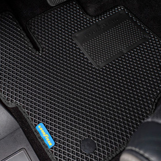 Goodyear Accessories - All-Weather 1st & 2nd Row Black Rubber Floor Mat Set