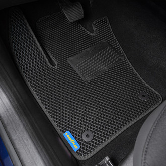 Goodyear Accessories - All-Weather 1st & 2nd Row Black Rubber Floor Mat Set