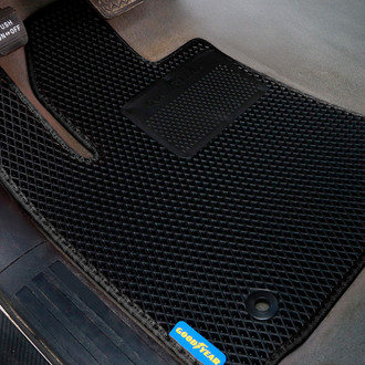 Goodyear Accessories - All-Weather 1st & 2nd Row Black Rubber Floor Mat Set