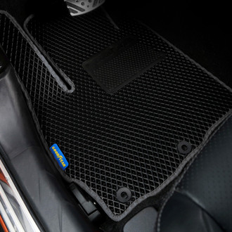 Goodyear Accessories - All-Weather 1st & 2nd Row Black Rubber Floor Mat Set