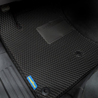 Goodyear Accessories - All-Weather 1st & 2nd Row Black Rubber Floor Mat Set