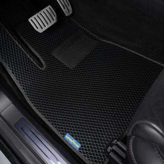 Goodyear Accessories - All-Weather 1st & 2nd Row Black Rubber Floor Mat Set