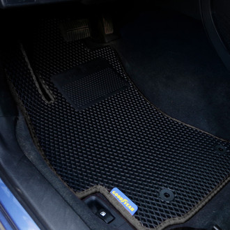 Goodyear Accessories - All-Weather 1st & 2nd Row Black Rubber Floor Mat Set