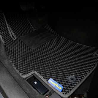 Goodyear Accessories - All-Weather 1st & 2nd Row Black Rubber Floor Mat Set