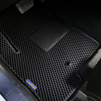Goodyear Accessories - All-Weather 1st & 2nd Row Black Rubber Floor Mat Set