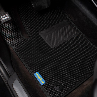 Goodyear Accessories - All-Weather 1st, 2nd & 3rd Row Black Rubber Floor Mat Set