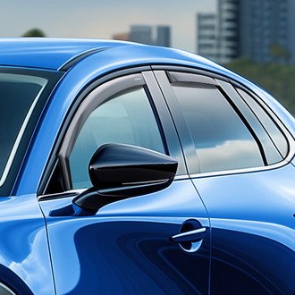 Goodyear Accessories - In-Channel Smoke Front and Rear Side Window Deflectors