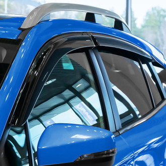 Goodyear Accessories - Tape-On Smoke Front and Rear Side Window Deflectors