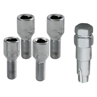 Gorilla Automotive® - Chrome Cone Seat Hex Socket Bolt Wheel Locks