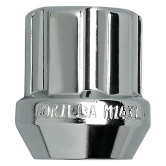 Gorilla Automotive® - Chrome Cone Seat Small Diameter Duplex Acorn Open End Lug Nut