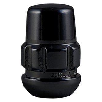 Gorilla Automotive® - Black Chrome Radius/Ball Seat Acorn Wheel Locks