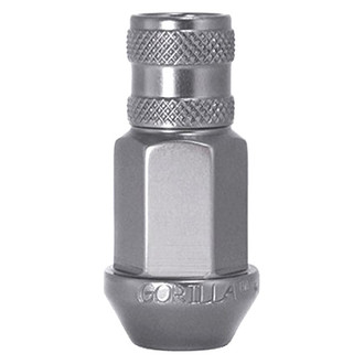 Gorilla Automotive® - Silver Cone Seat Aluminum Racing Open End Lug Nut
