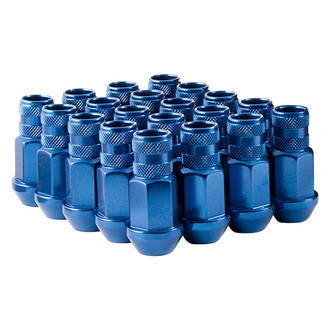 Gorilla Automotive® - Blue Cone Seat Aluminum Racing Open End Lug Nut