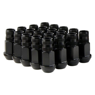 Gorilla Automotive® - Black Cone Seat Aluminum Racing Open End Lug Nut