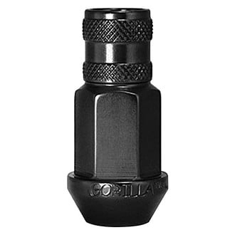 Gorilla Automotive® - Black Cone Seat Aluminum Racing Open End Lug Nut