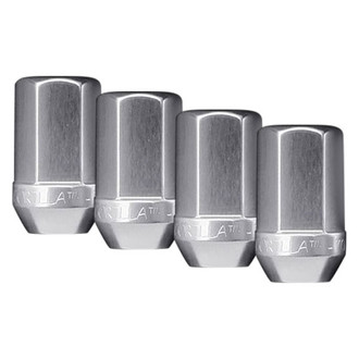 Gorilla Automotive® - Silver Cone Seat Aluminum Racing Closed End Lug Nuts