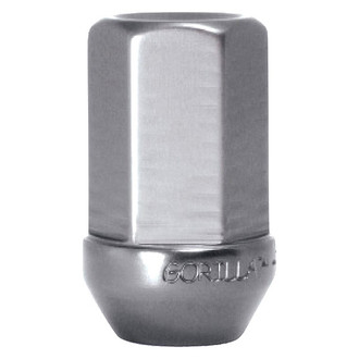 Gorilla Automotive® - Silver Cone Seat Aluminum Racing Closed End Lug Nut
