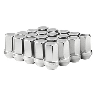 Gorilla Automotive® - Silver Cone Seat Aluminum Racing Closed End Lug Nut