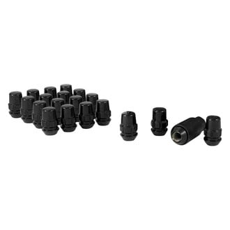 Gorilla Automotive® - Black Chrome Cone Seat Acorn Wheel Locks