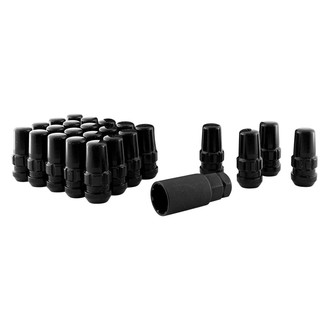 Gorilla Automotive® - Black Chrome Cone Seat Duplex Acorn Wheel Locks