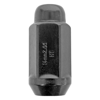 Gorilla Automotive® - Black Chrome Cone Seat Acorn Bulge Lug Nut